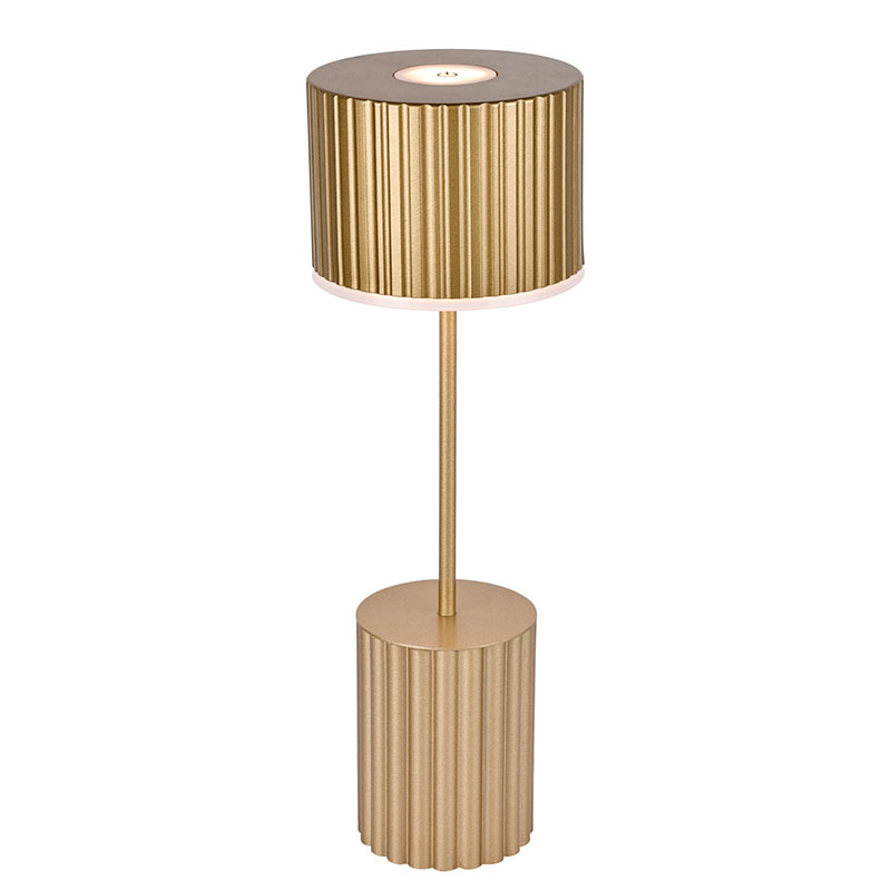 बैटरी के साथ मेटल शेड छोटा टेबल लैंप